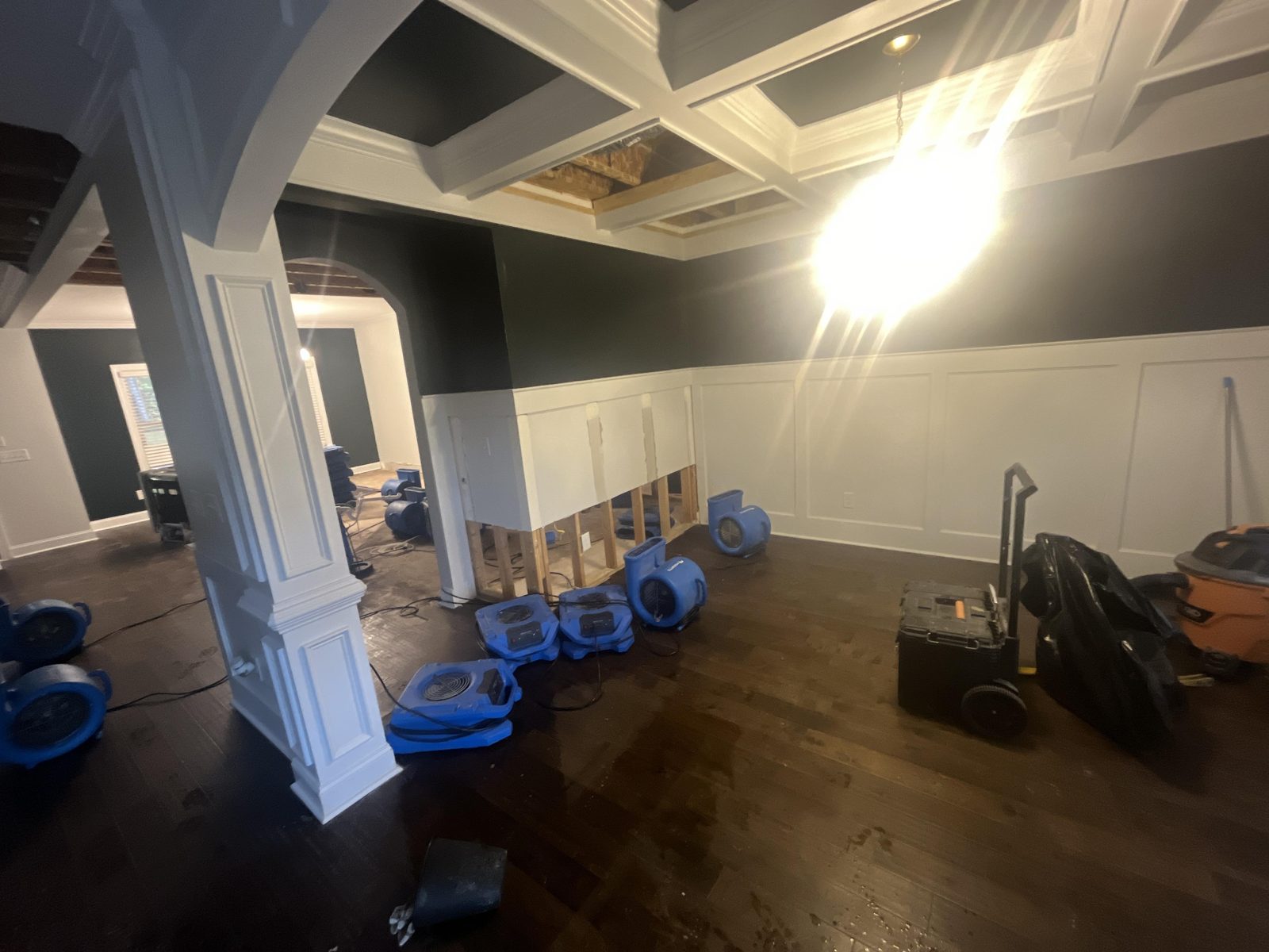Interior mitigation — drying equipment